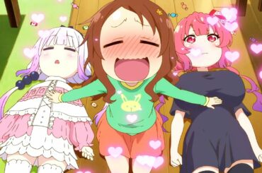 小林さんちのメイドラゴンs 才川は腹イルルとカンナをこすることによって処罰されることが幸せです Kobayashi's dragon maid season 2