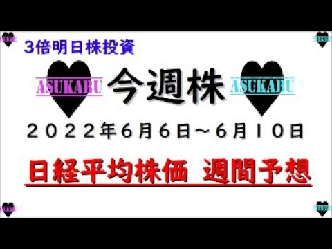 【今週株】今週の日経平均株価予想 2022年6月6日~10日