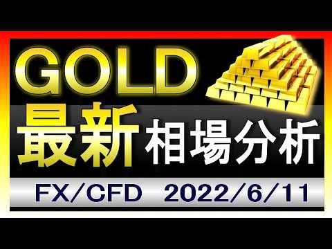 【週末暴騰】ゴールド相場見通し|2022年6月11日|FX/GOLD/XAUUSD/金相場