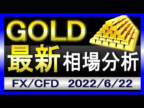 【最新】ゴールド相場見通し|2022年6月22日|FX/GOLD/XAUUSD/金相場