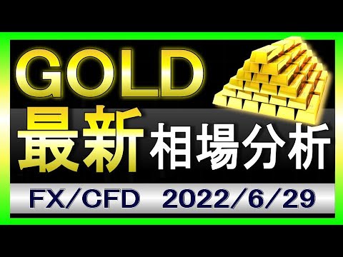 【最新】ゴールド相場見通し|2022年6月29日|FX/GOLD/XAUUSD/金価格