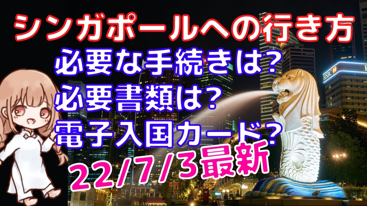 22/7/3最新 シンガポールへの行き方 入国に必要な手続きや必要書類について調べてみた