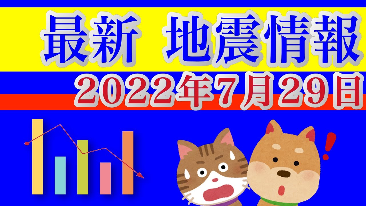 地震情報!2022年7月29日 地震予測に役立つ情報を毎日お届けします。