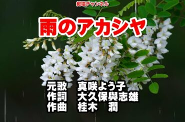 真咲よう子 雨のアカシヤ0 ガイドボーカル簡易版(動く楽譜付き)