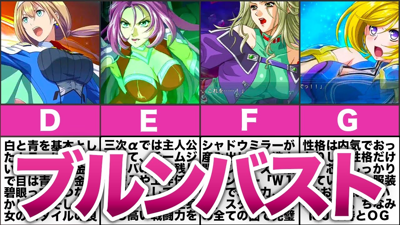 【スパロボOP】エッ!アレが凄すぎる女性パイロットランキングTOP10