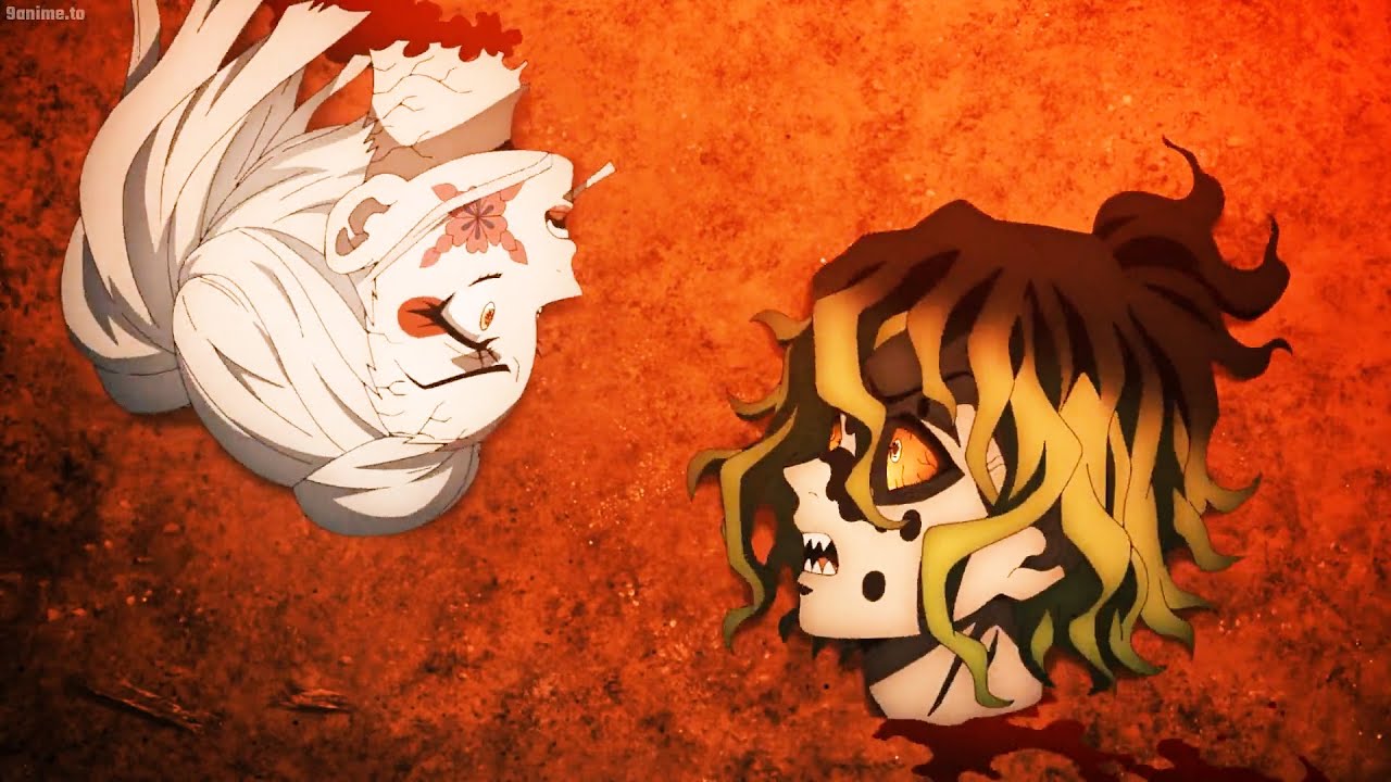 鬼滅の刃 遊郭編 – Gyutarou mocks Tanjiro, Tanjiro vs Gyutarou – 妓夫太郎 モック竈門 炭治郎, 妓夫太郎 vs 竈門 炭治郎