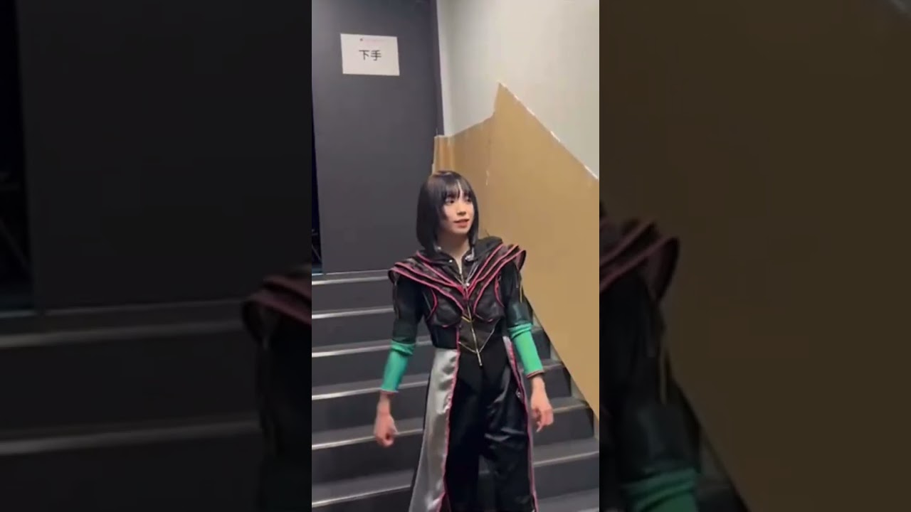 BiSH まだ朝の感じのライブ後のアユニD 早稲田祭り