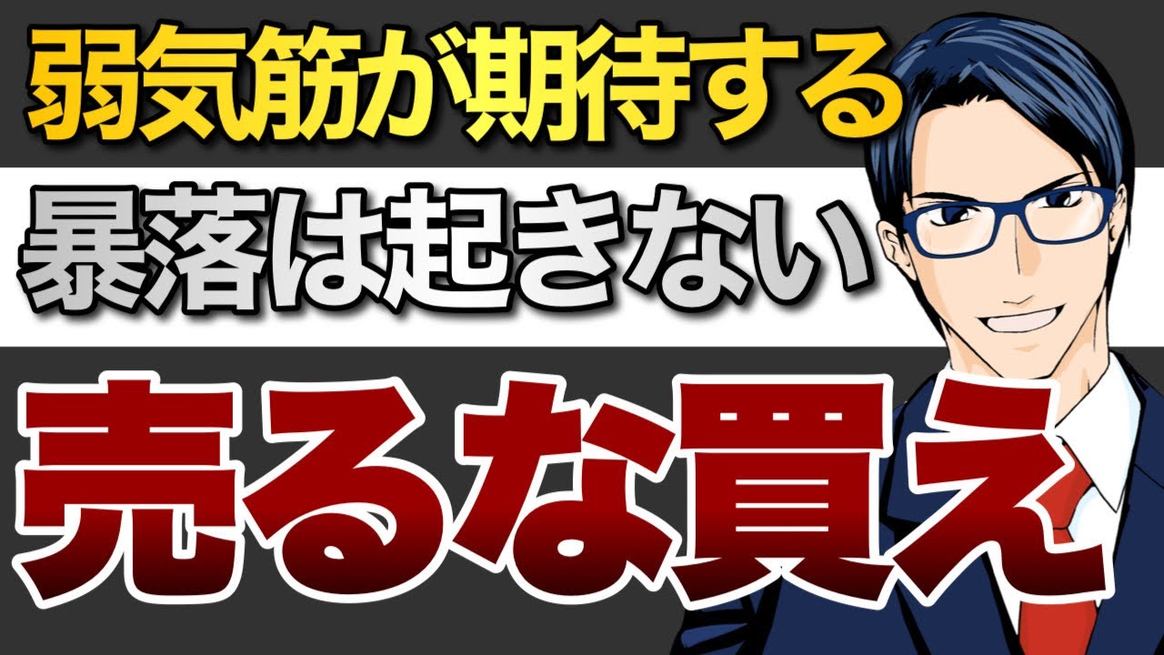 弱気筋が期待する暴落は起きない!売るな買え!