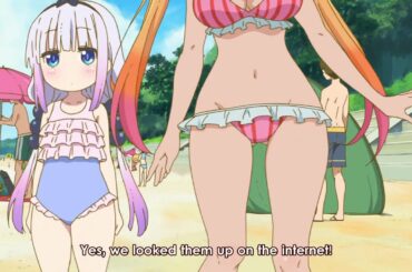 小林さんちのメイドラゴン #2 初めてビーチで楽しむトールとカンナカムイ ~ Miss Kobayashi's Dragon Maid