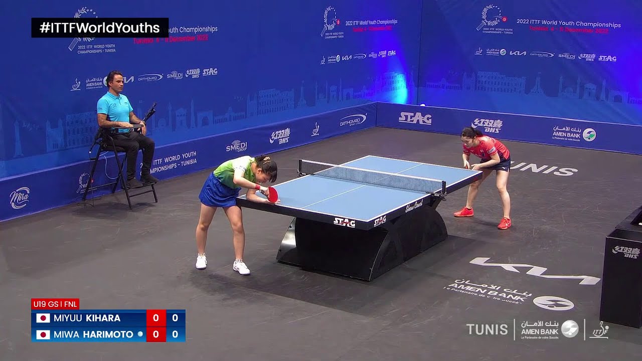 Miyuu Kihara vs Miwa Harimoto | Final U19 Girls' Singles | ITTF World Youth Championships 2022