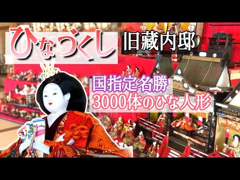 【ひなづくし】旧藏内邸ひな祭り 3000体の雛人形🎎