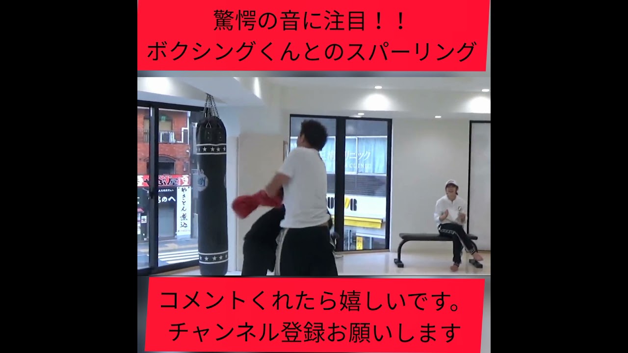 驚愕の音に注目てんちむもびっくり。朝倉未来ボクシングくんとのスパーリング。 てんちむとのコラボ動画切り抜き