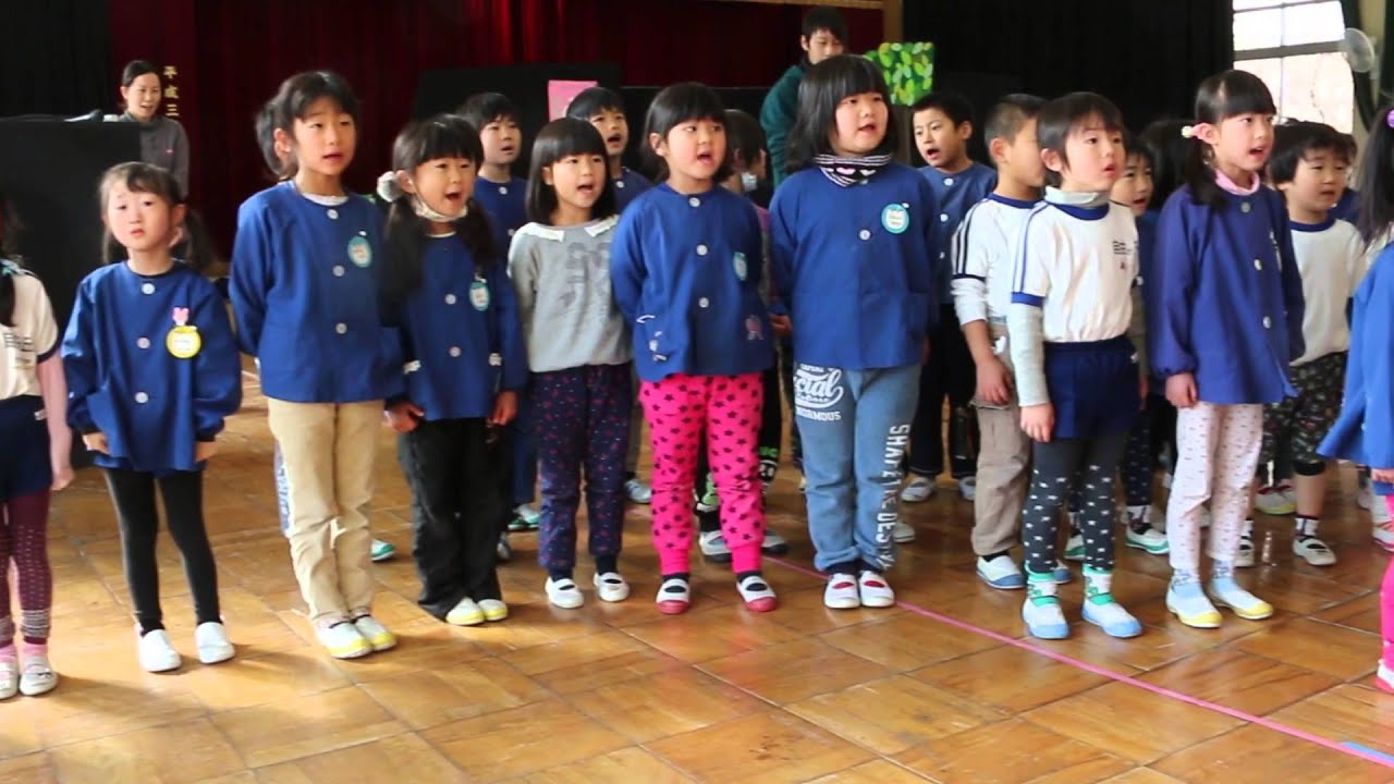 三木の幼稚園でひな祭り会