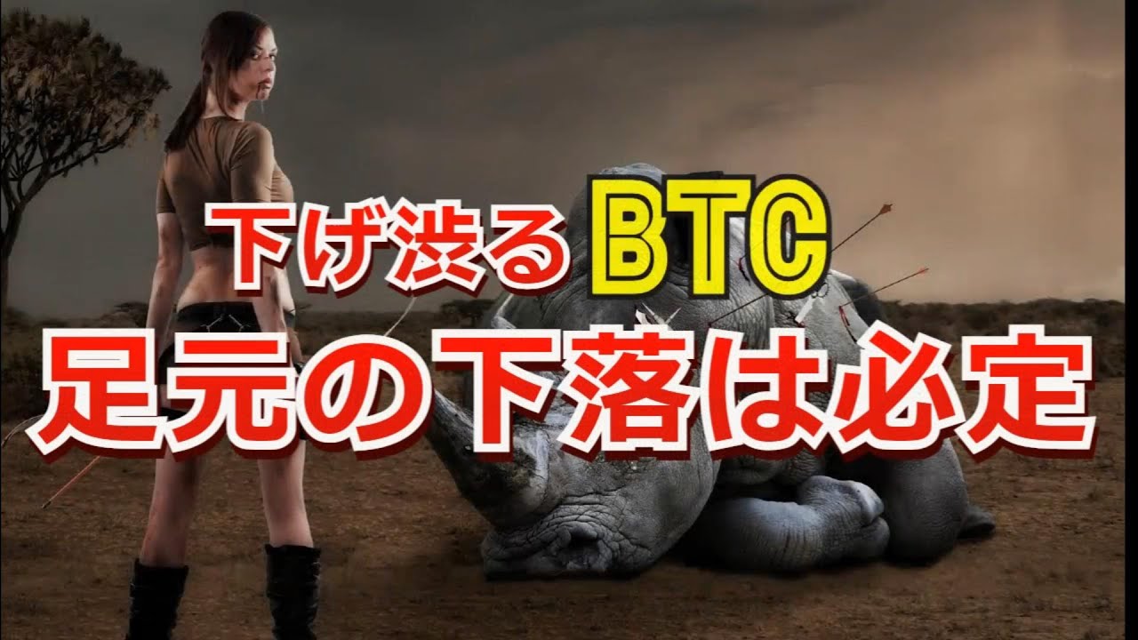 下げ渋るビットコインだが、足元の下落は必定