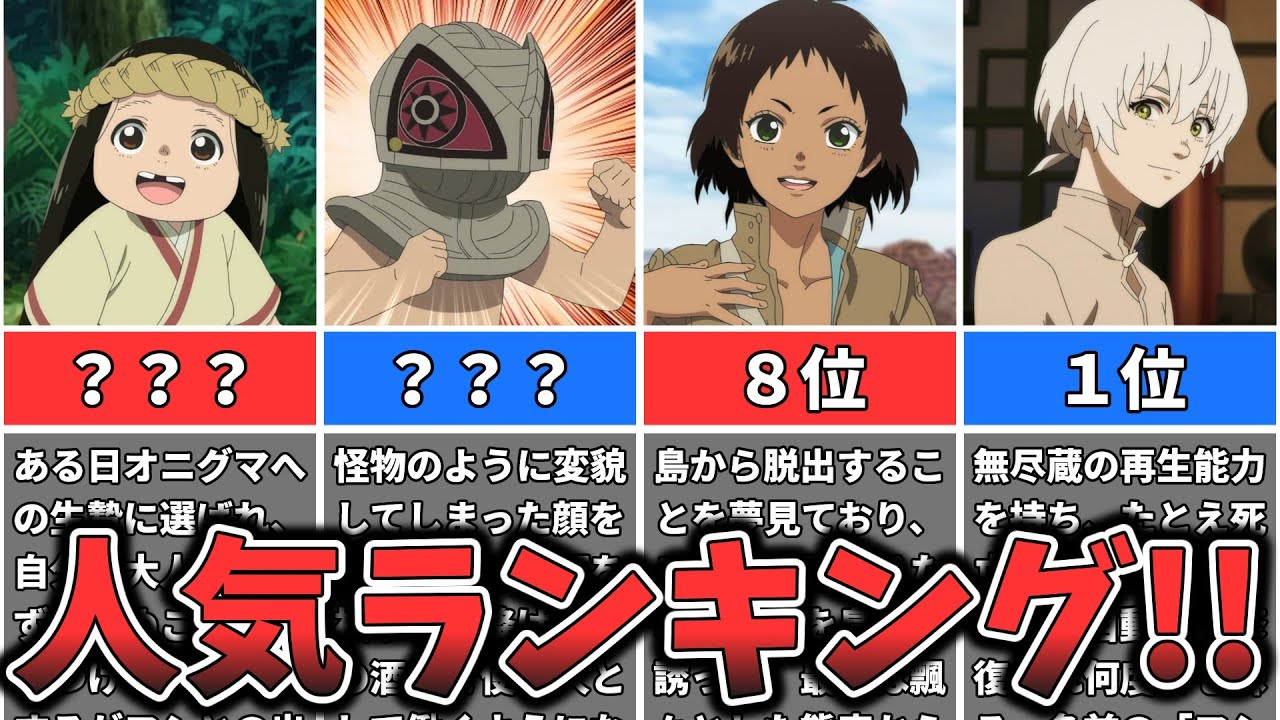 【不滅のあなたへ】人気キャラランキング 「永遠の旅がはじまる」