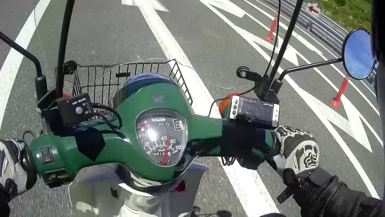 白バイ登場 軽二輪 スーパーカブ 高速道路合流