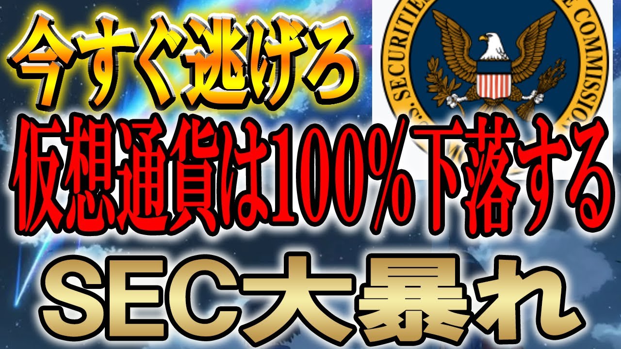 【仮想通貨は終わりです】今すぐ利確してください!【暗号資産/SEC/コインベース】