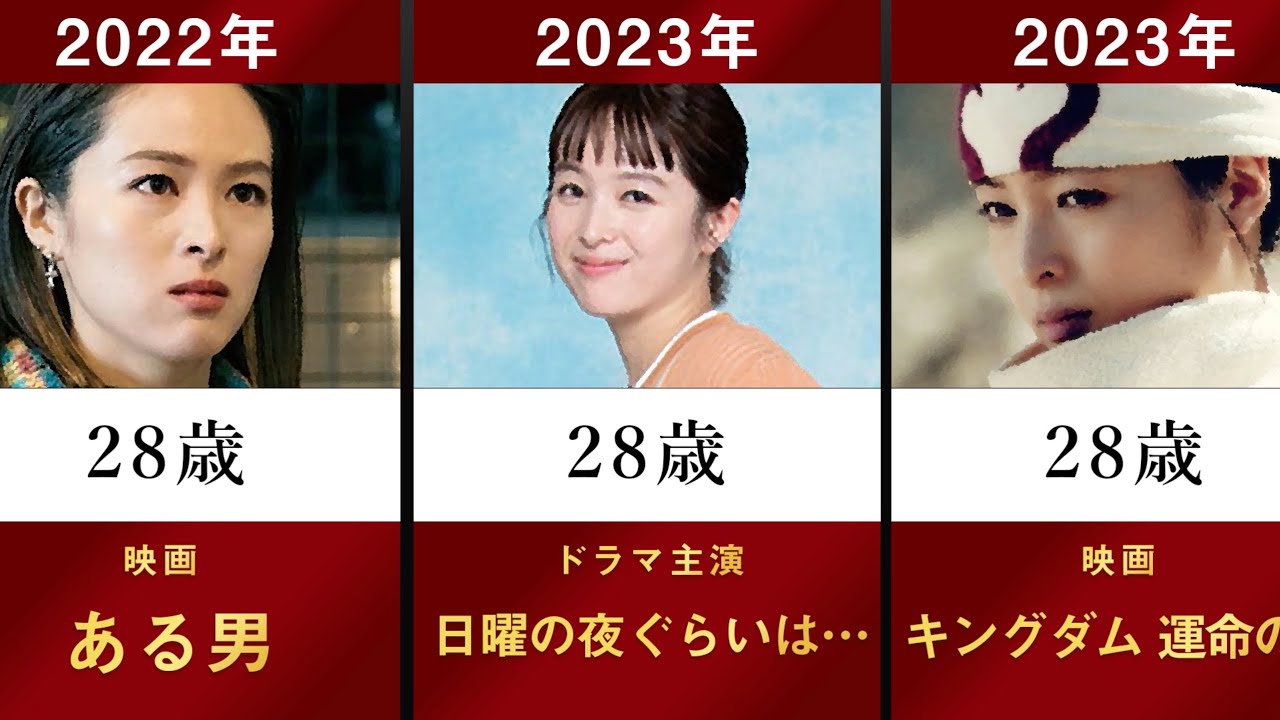 【日曜の夜ぐらいは…】清野菜名の主なドラマ・映画を年齢順に並べてみた【キングダム ある男 耳をすませば 今日から俺は!! コウノドリ ウロボロス アクション 生田斗真 女優】