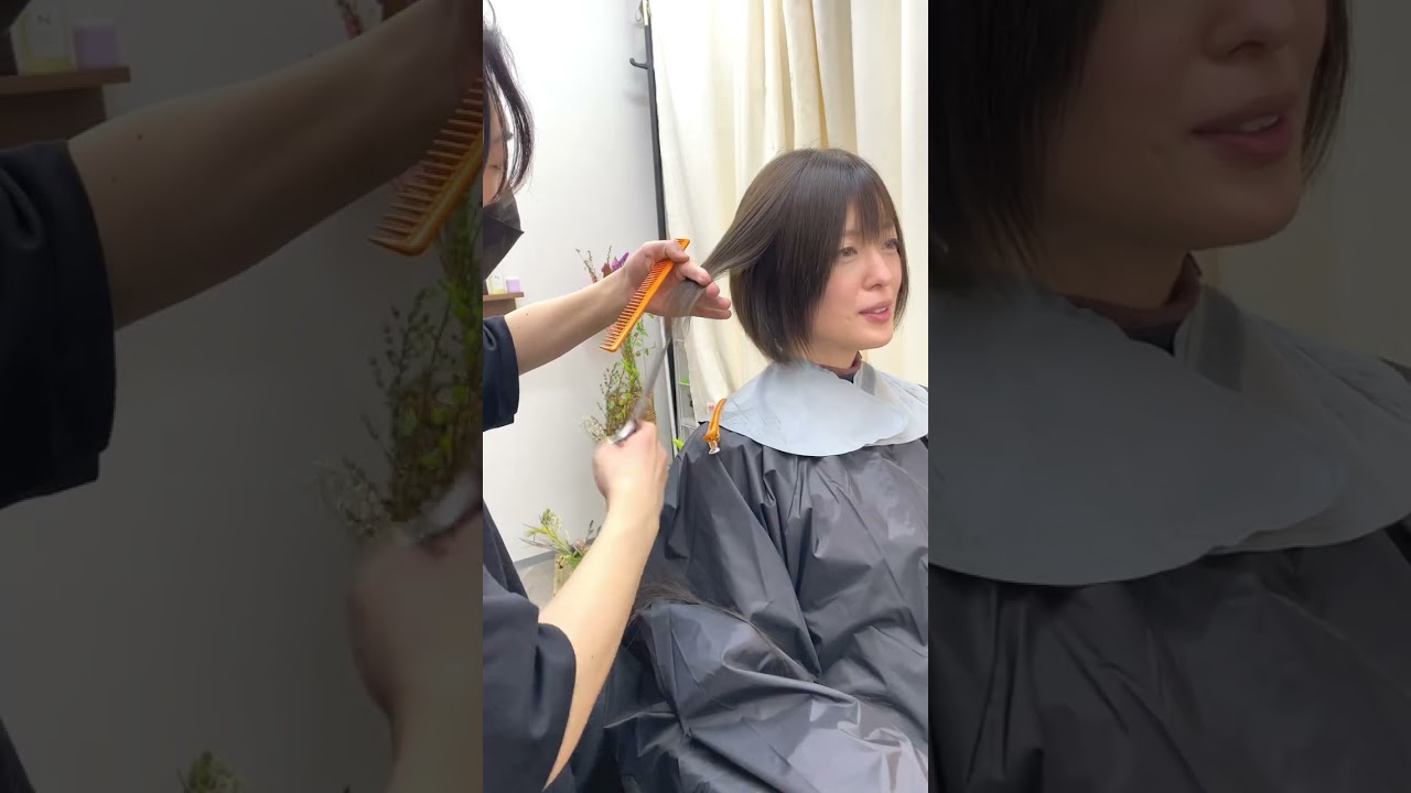 美容院で「おまかせ」にしたらまさかの結果になっちゃった #ボブ #ショート #ヘアカット