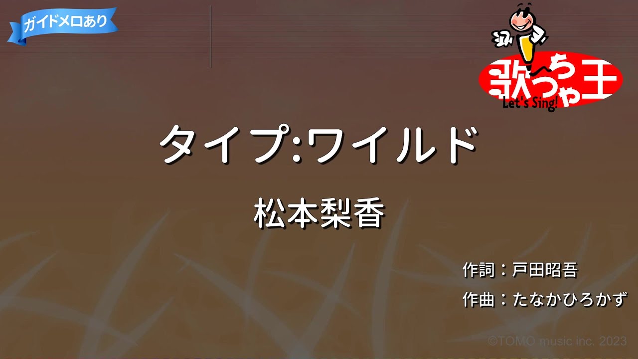 【カラオケ】タイプ:ワイルド / 松本梨香
