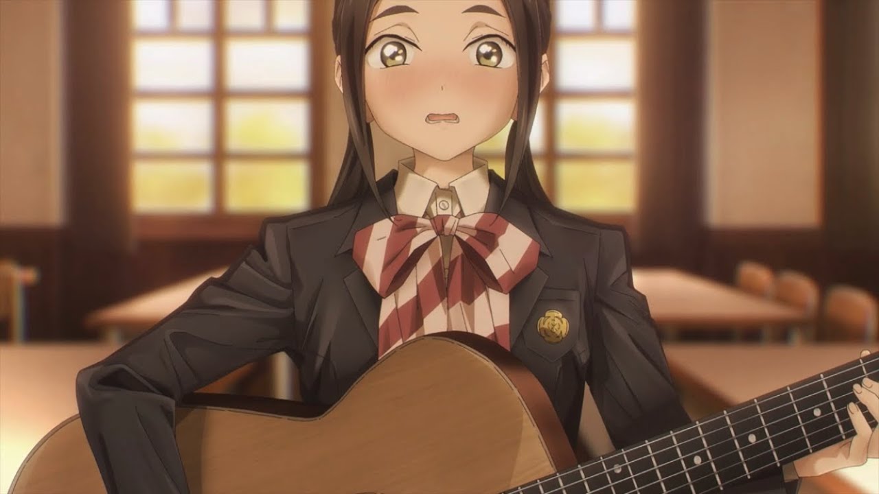 明日ちゃんのセーラー服 アニメ7話 蛇森さんによるスピッツのチェリー