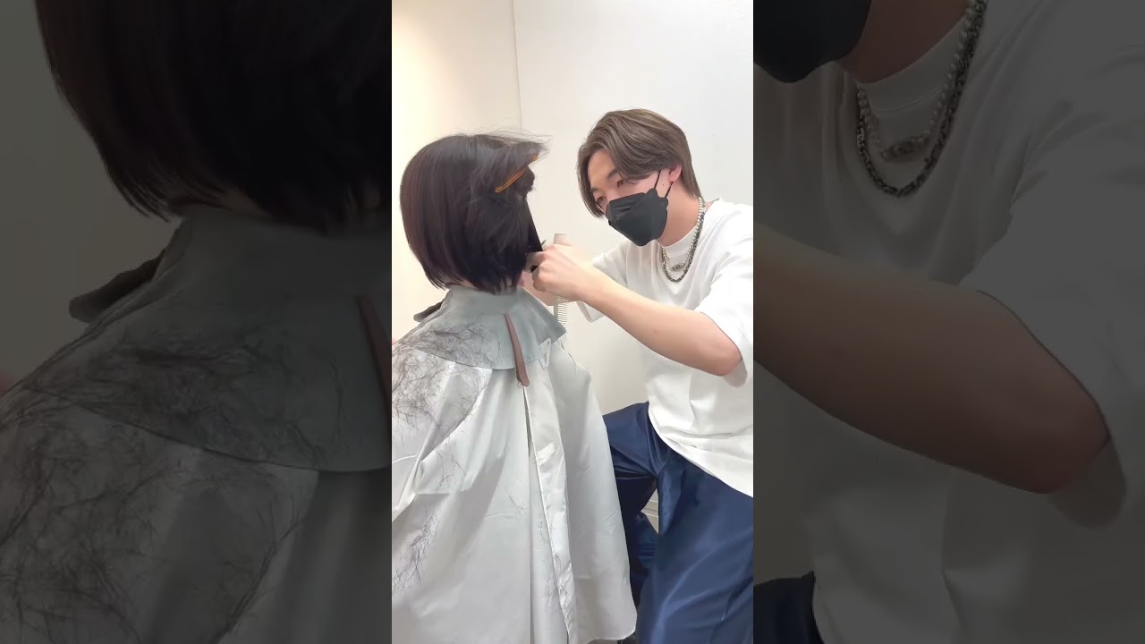 ショートヘアの方が良いと言われたから短くします! #ボブ #ヘアカット #ショート
