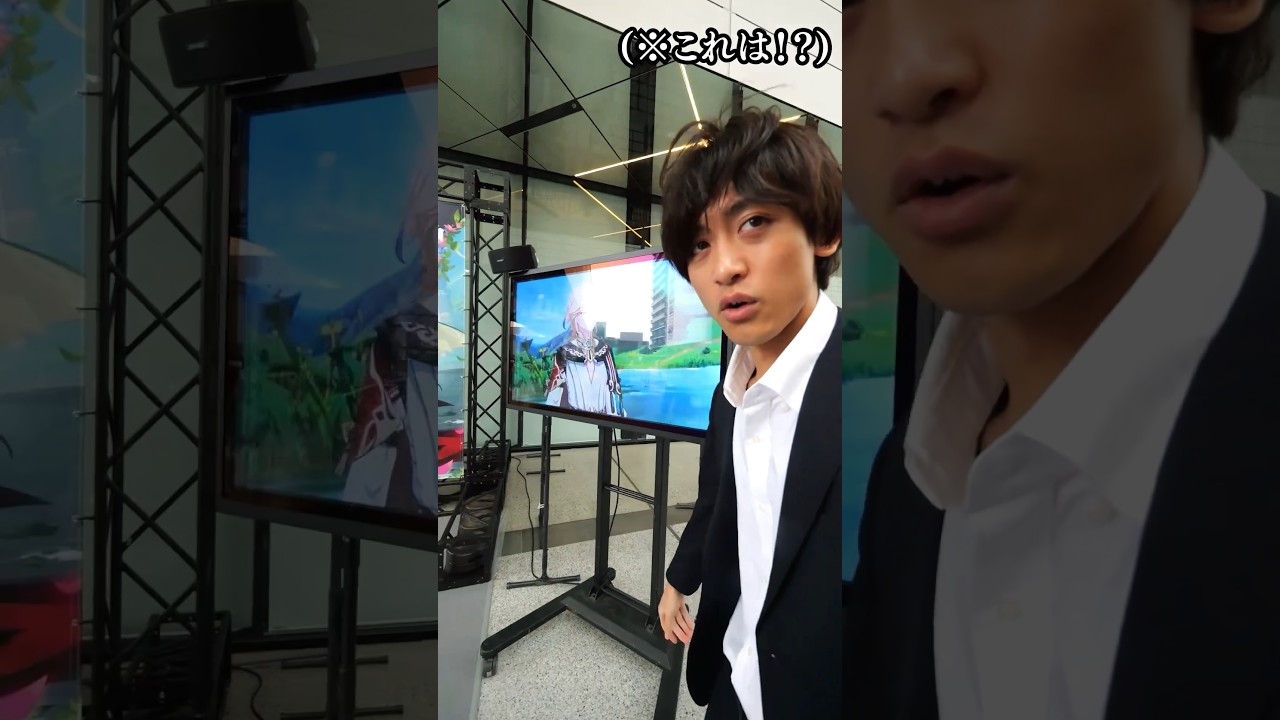 勝手にU-FES本番前に原神ブースの宣伝をする男 #shorts