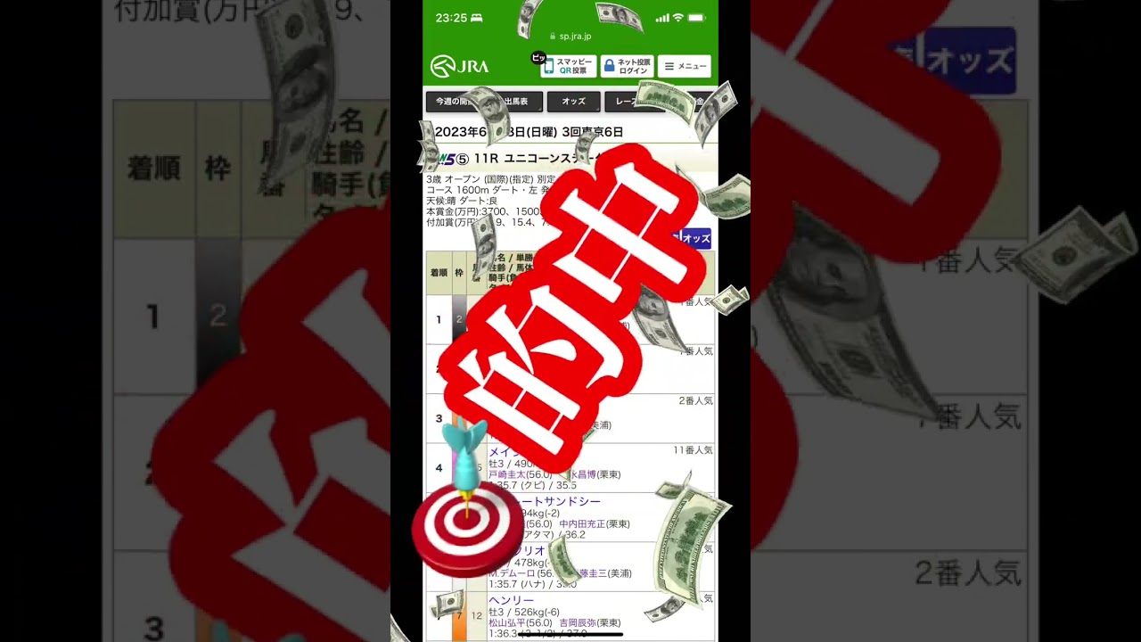 GⅢ ユニコーンステークスの競馬結果 🏇144R目 #g3 #ユニコーンステークス #競馬