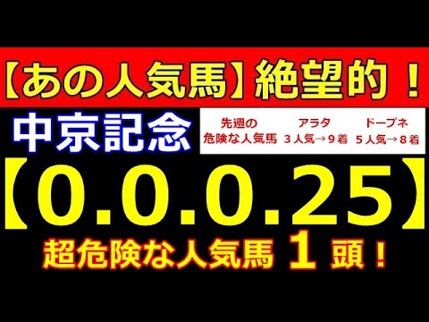 中京記念 2023【0-0-0-25】あの人気馬 大ピンチ!(宝塚記念 安田記念 タービー オークス NHK 春天 皐月賞 桜花賞【危険な人気馬】的中!)