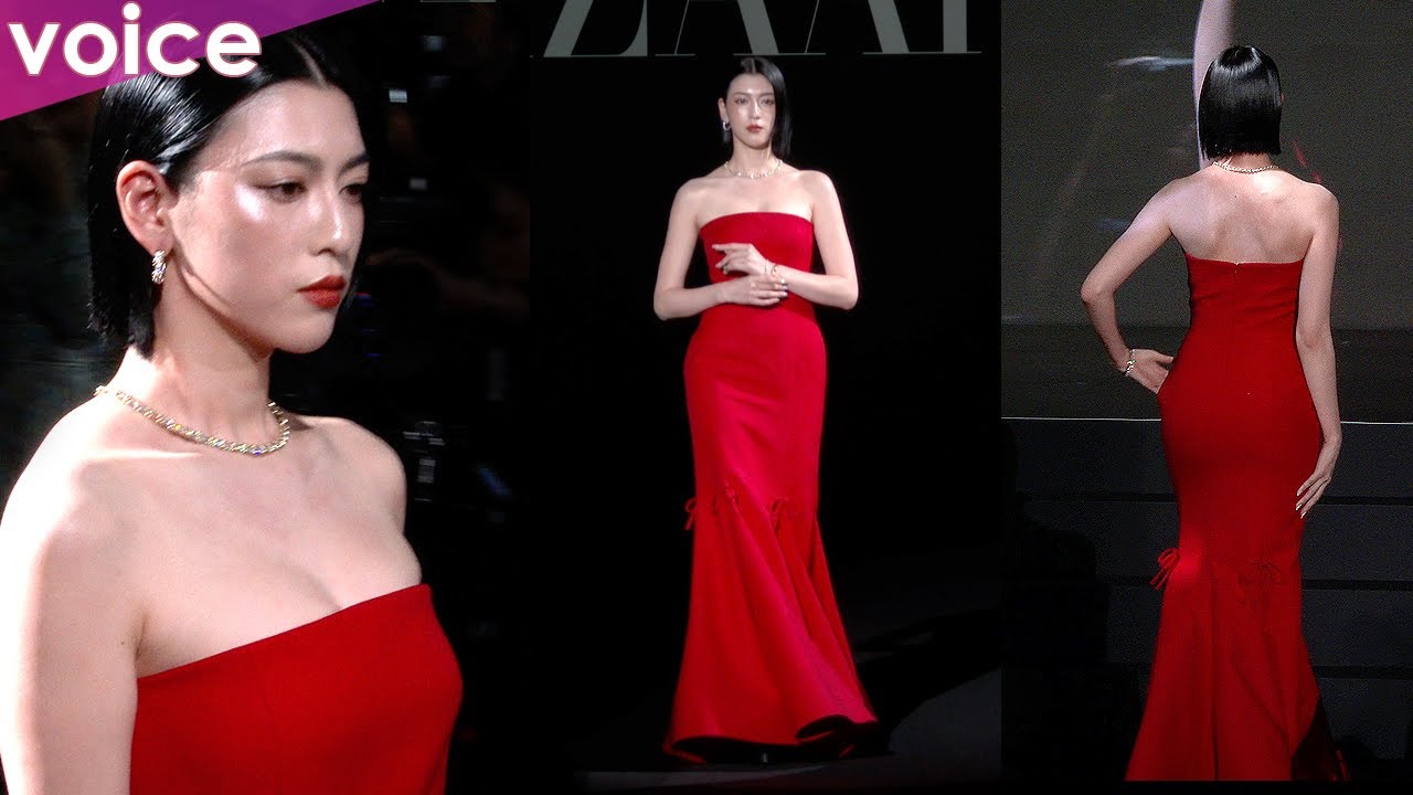 三吉彩花、オフショルマーメイドドレスでブラックカーペット:Harper‘s BAZAAR 10th Anniversary Event