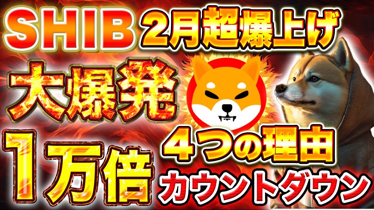 シバイヌコイン超爆上げトレンド【1万倍カウントダウン】保有者は必ず見てください!4つの上昇理由【仮想通貨】【シバリウム】