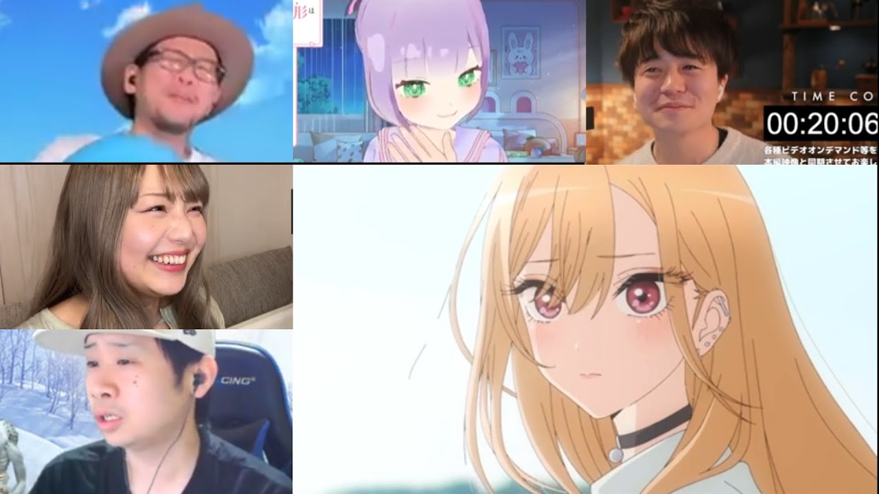 その着せ替え人形は恋をする 1期 8話 リアクション 同時視聴 – My Dress-Up Darling Season 1 Episode 8 Reaction Mashup