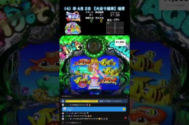 縦配信《閲覧専用》パチンコ ライブ【 海物語 アクア with 吉木りさ・AQUA 甘デジ 】Japanese Pachinko《 SEA STORY 》Live《 HANA-PAPA 》