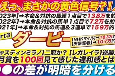 《異変あり?!》 日本ダービー 2024 【予想】ジャスティンミラノの二冠か？レガレイラの逆襲か？皐月賞を100回見て感じた「違和感」とは？！