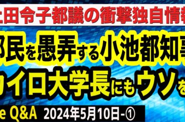 【独自情報】小池都知事はカイロ大学長にも虚をついていた？／「ダイバーシティ」の欺瞞／再エネの危険性／上田令子都議が暴く　①【The Q&A】5/10