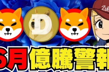 【🔥6月ドージ柴犬爆億か】仮想通貨下落！今後の見通しは｜ビットコイン強気予想！イーサリアム過去最高を超えるか｜今急上昇コインは〇〇｜Solanaは？