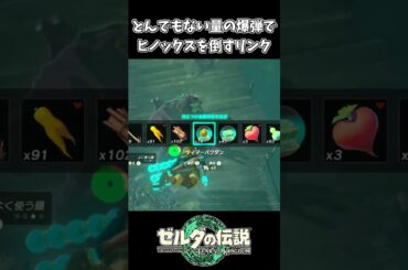 【ティアキン】ヒノックスに大量の爆弾をばらまくリンク【ゼルダの伝説 ティアーズ オブ ザ キングダム】