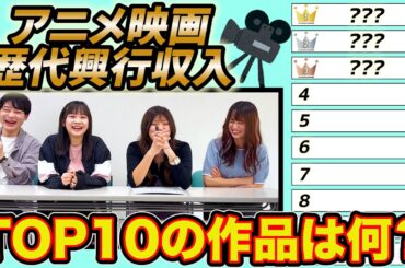 アニメ映画の歴代興行収入ランキングTOP10を当てるクイズ【ランキング】