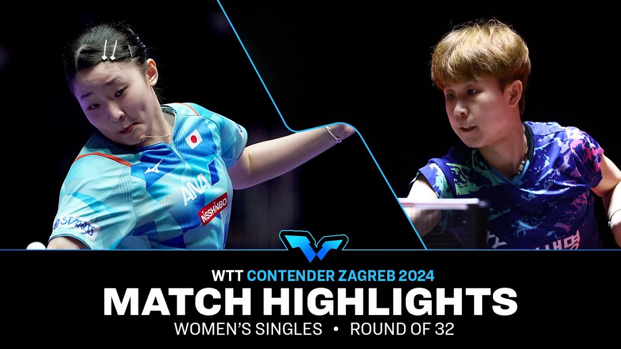 Joo Cheonhui vs Miwa Harimoto | WS R32 | WTT Contender Zagreb 2024 Joo Cheonhui vs Miwa Harimoto | WS R32 | WTT Contender Zagreb 2024