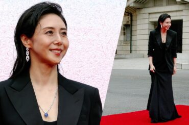 松嶋菜々子、胸元などに輝く総額３億円のジュエリー：カルティエ『結 MUSUBI』展オープニングイベント