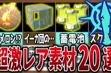 【レア】超便利なものから意外なものまで！スクラビルド可能なレア素材20選【ゼルダの伝説ティアーズオブザキングダム】