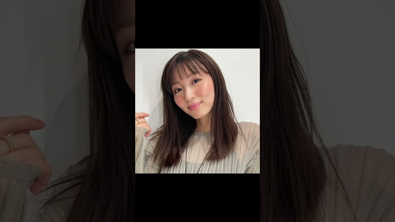 可愛い過ぎる！岡崎紗絵さんの前髪を解説！#shorts#前髪#岡崎紗絵