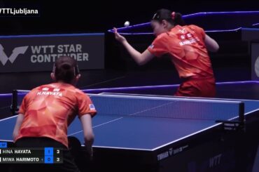 Hina Hayata vs Miwa Harimoto | WS SF | WTT Star Contender Ljubljana 2024