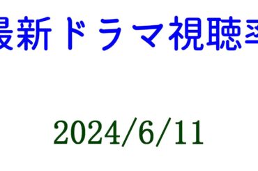 アンメット 最高視聴率更新！2024年6月11日付☆ドラマ視聴率速報！