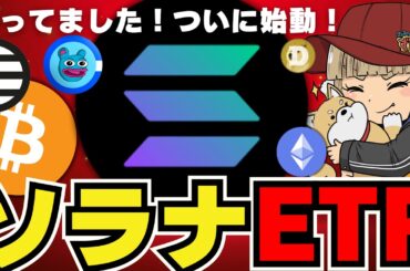 【🔥SolanaETF始動】仮想通貨が今後成長！大統領選挙がポイント／AI系銘柄爆上げ中／ビットコインは今後どうなる？／ミームコイン一部上昇／chatGPTの産みの親の仮想通貨が爆上げ