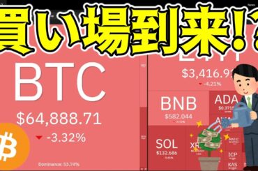 【仮想通貨 ビットコイン】暗号資産市場の未来は明るい！今は急落後の投資チャンスを探るフェーズ（朝活配信1511日目 毎日相場をチェックするだけで勝率アップ）
