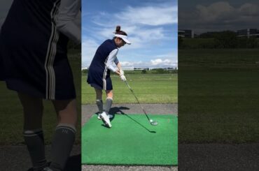 ラウンド回る前に後藤楽々が今日の調子チェック！！本編も見てね！！