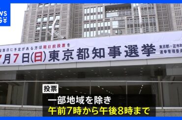 東京都知事選 きょう投開票　各候補者はきのう最後の訴え｜TBS NEWS DIG