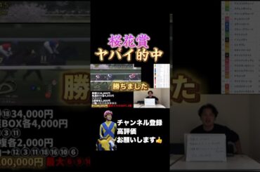 【競馬】桜花賞でヤバイ的中した