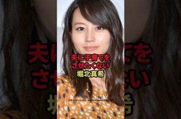 夫に子育てをさせたくない堀北真希　#堀北真希　#芸能人